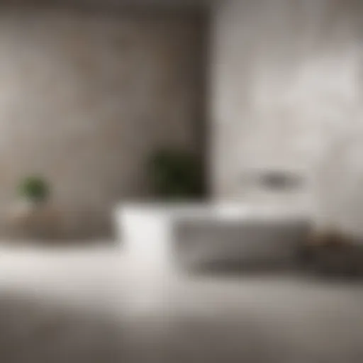 Elegant bathroom with modern tile arrangement