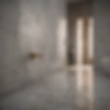 Detailed view of various bathroom tiles