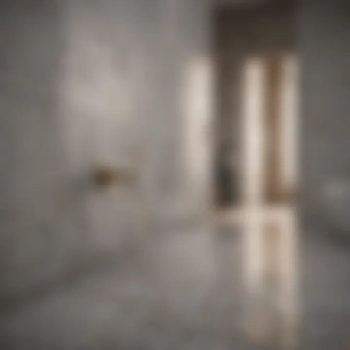 Detailed view of various bathroom tiles