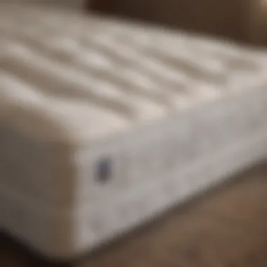Close-up of a comfortable mattress suitable for a full bed