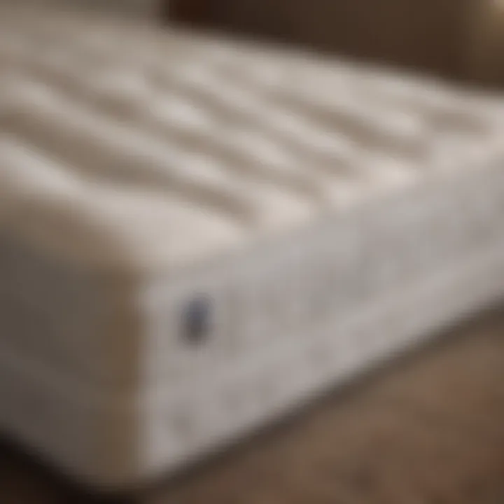 Close-up of a comfortable mattress suitable for a full bed