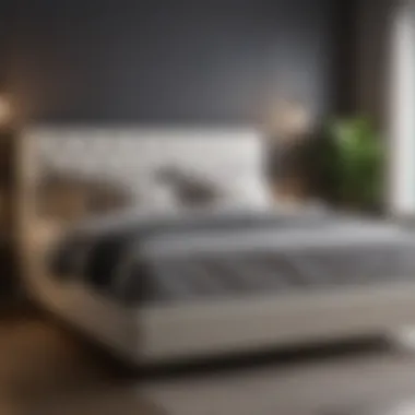 A well-designed bed frame enhancing a full bed's aesthetics