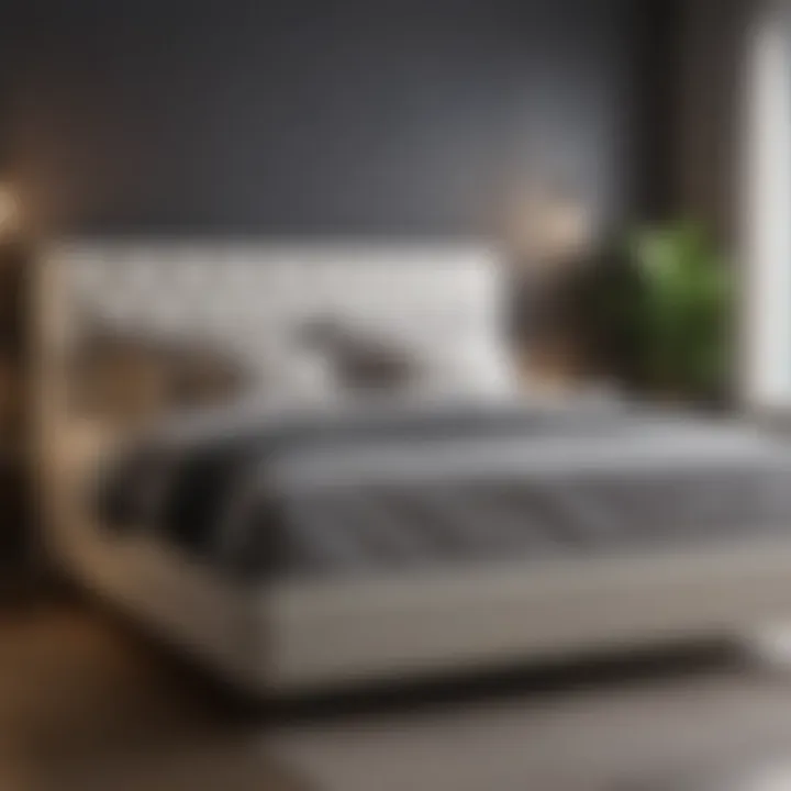A well-designed bed frame enhancing a full bed's aesthetics