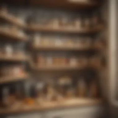 Moths in Pantry Infested pantry with moths and food items