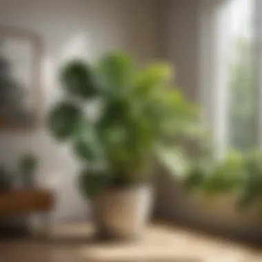 Ideal Environment for Healthy Monstera Illustration of ideal Monstera plant environment