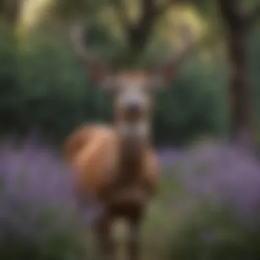 Deer Preferences Infographic with Lavender Infographic showing deer preferences in relation to lavender