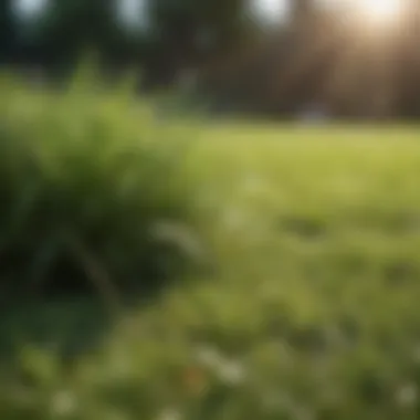 Benefits of Proper Fertilization on Grass Health Close-up of healthy grass thriving with proper fertilization