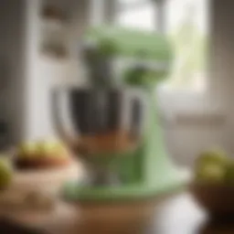 Elegant KitchenAid Artisan Mixer in pistachio color