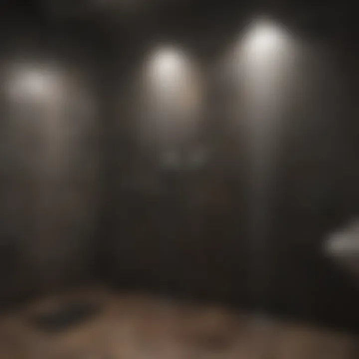 Before and after image of a shower after mold remediation