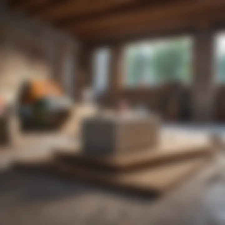 Material selection for basement construction including insulation and flooring