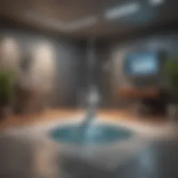 Schematic representation of Shark vacuum room mapping technology