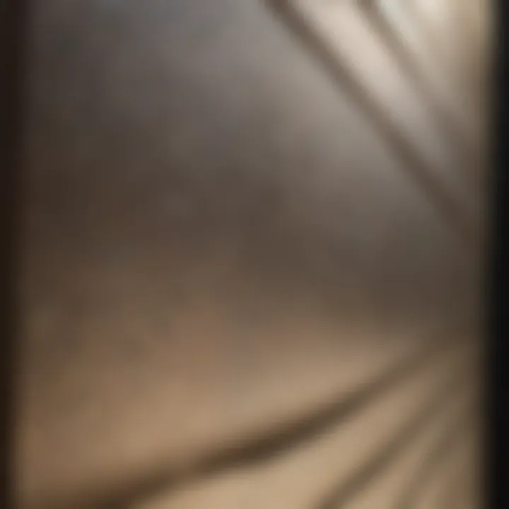Close-up of solar shade material showcasing texture