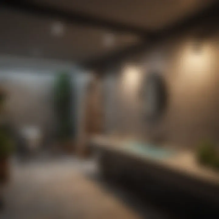 Before and after transformation of a basement space