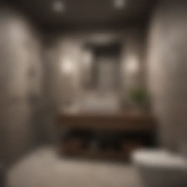 Cost breakdown chart for basement bathroom renovation