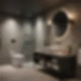Elegant basement bathroom design showcasing modern fixtures