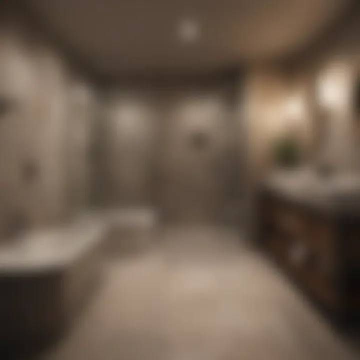 Planning layout for a basement bathroom