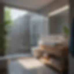 Blueprint of a bathroom addition showcasing layout and design