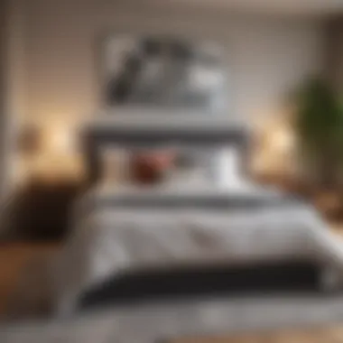 Cozy Bedroom Layout with a King Size Bed Cozy bedroom layout featuring a king size bed
