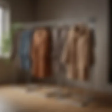 Various types of heated clotheshorses displayed for comparison.