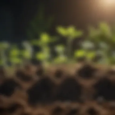 Illustration of growth stages of seedlings