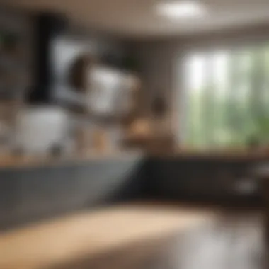 Diverse Kitchen Styles A variety of kitchen styles illustrating different countertop heights and configurations