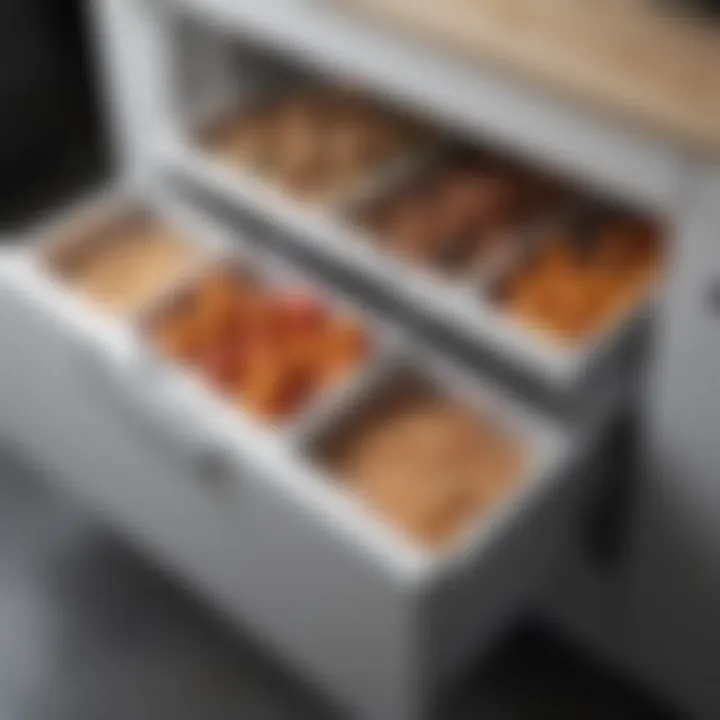 Easy access to items in a chest freezer