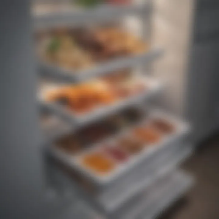 Maximized space inside a chest freezer