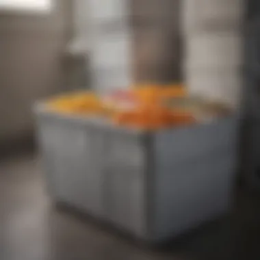 Different types of stackable bins for freezers