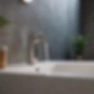 Close-up of high-quality materials used in bathroom fixtures