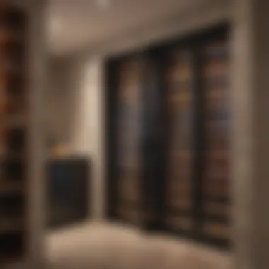 Modern Design of Vinoview Wine Cellar Elegant interior view of the Vinoview wine cellar showcasing modern design elements