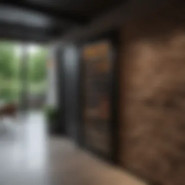Vinoview Cellar in Modern Architecture Exterior view of the Vinoview wine cellar integrated into modern home architecture