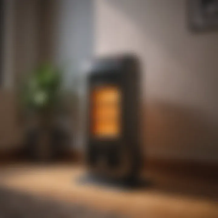 Comparison chart of electric heater performance metrics