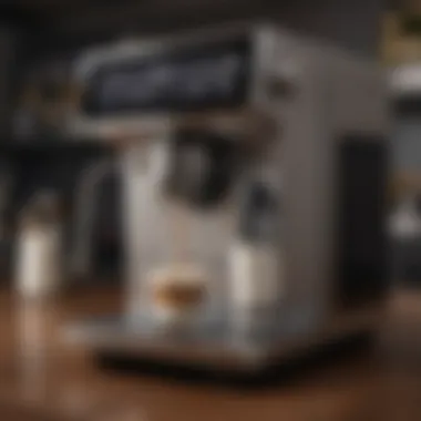 User-Friendly Interface in Modern Coffee Machines A sleek coffee machine with user-friendly interface and controls.