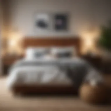Inviting Bedroom Arrangement Cozy bedroom arranged with quality furnishings
