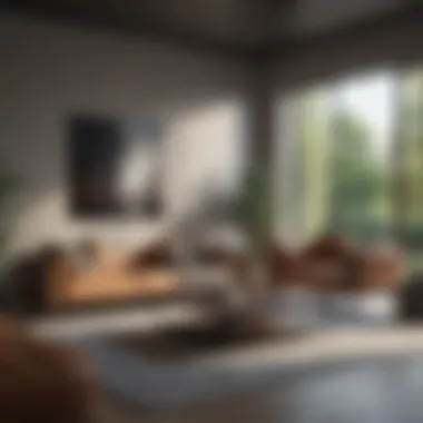 Stunning Living Room Staging Elegantly staged living room with modern furniture