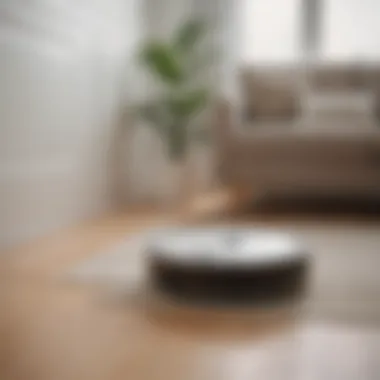 Sleek Design of the Yeedi Self-Emptying Robot Vacuum Overview of the Yeedi self-emptying robot vacuum showcasing its sleek design