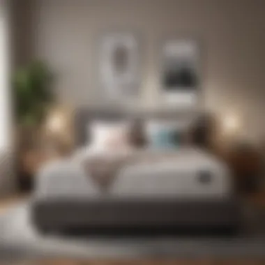 Stylish Bedroom Aesthetic with Zinus Queen Mattress Zinus queen mattress in a stylish bedroom setting, illustrating design aesthetics